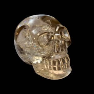 Lemurian smoky quartz skull
