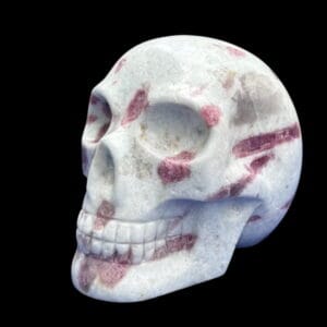 Large pink tourmaline skull
