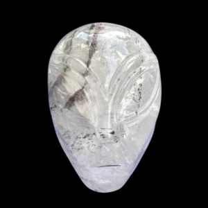 Lodolite quartz alien skull