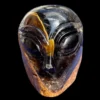 Smoky Quartz in Chalcedony Alien Traveller Skull