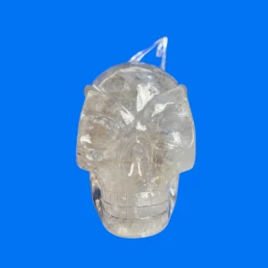 Smoky quartz traveller skull