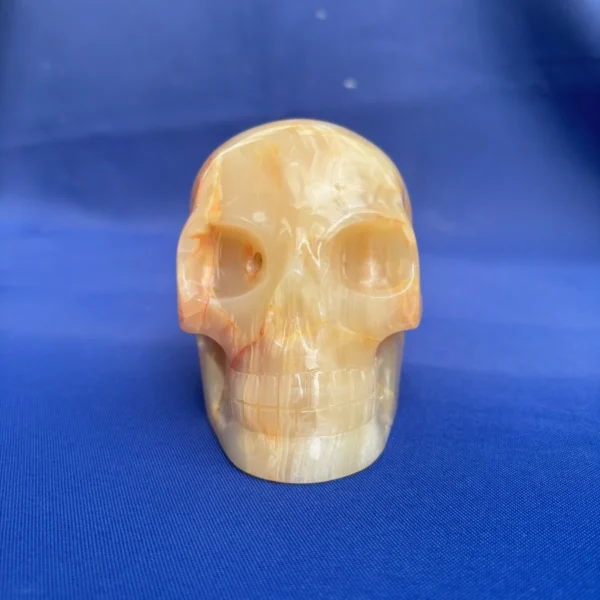 yellow onyx skull
